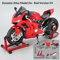 2026 Naujas XLG 1:7 Ducati Panigale V4S Motociklo Modelis - Lietas Metalas su Dūmų Efektu & Šviesa/Garsas Oficialiai Licencijuota Kolekcininko Dovana DieCast sidabras