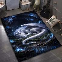 Multiple sizes White dragon in cave Carpet for Living Room Bedroom Sofa Home Decor Rus Non-slip Floor Mat Luxury Gift 40x60cm