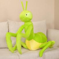 70cm Kawaii Green Praying Mantis Plush Toy Simulation Stuffed Animal Insect Soft Doll Pillow Children Birthday Gift for Boy Baby 70cm mantio spalva