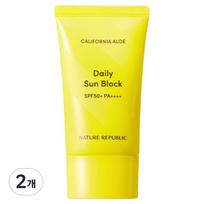 Nature Republic California Aloe Daily Sunblock SPF50+ PA++++, 57ml, 2 pcs yellow