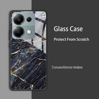 For Redmi Note 13 Pro 4G Case Cover Tempered Glass Case Hard Shockproof Coque Bumper For Xiaomi Redmi Note13 Pro 4G Protect Case Redmi Note 13 4G black