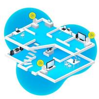 AVM FRITZ!Mesh rinkinys 4200 Wi-Fi 6E dviejų juostų 4200Mbit/s Raudona ir Balta