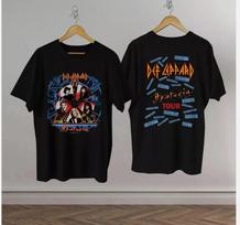 Trending Vintage Def Leppard Hysteria Concert Tour T-Shirt 1988 Limited Edition Unisex T-Shirt L gray