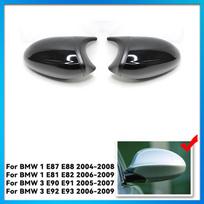1 pora BMW E87 E81 E82 E90 E91 E92 E93 galinio vaizdo šoninio korpuso apdaila ABS anglies pluošto stiliaus automobilio galinio vaizdo veidrodėlis ABS BlackqyQ black