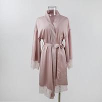 Rožinis Nuotakos Vestuvių Kimono Chalatas Suknelė Satino Naktiniai Marškiniai Seksualus Nėrinių Apdaila Miego Drabužiai Vasaros Nauji Naktiniai Drabužiai Laisvas Namų Drabužis Apatinis Trikotažas M rožinė