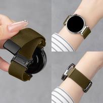 18/20/22mm Breathable Adjustable Braided Strap for Garmin Fenix 7/6/5 Pro/Forerunner 265/255/Venu 4/3/2 Replacement Watchband 22mm tamsiai pilka spalva