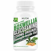 HXN Glucosamine Joint Support Supplement for Knee & Joint Pain Relief – with Boswellia Serrata (Shallaki), Chondroitin, MSM, Collagen Type 2 – 60