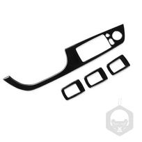 For Bmw 3 Series 2005-2012 e90 320i 325i Piano Black Window Lift Control Plastic Plate Trim Car Interior Accessoriers RHD no folding 37.8 white