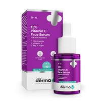The Derma Co 15% vitamino C veido serumas su 5% niacinamidu 30 ml 1 vnt. pakuotė | Skaistina odą ir mažina tamsias dėmes purple