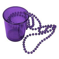 Bachelorette Bride Party Shot Akiniai karoliai Puodeliai Plastikiniai Shot Stiklai ant karoliukais papuošti karoliai gimtadienio vestuvėms violetinė