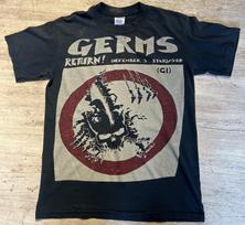 Vintažinis 1990-ųjų Germs Return Punk T marškinėlis Retas Hardcore 90-ųjų Grupės Marškinėlis Dydis Mažas Unisex Marškinėlis XXXL gray