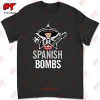 The Clash Spanish Bombs Skeleton Sombrero T-Shirt XL white