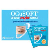 Ocusoft Lid Scrub Plus Formula Eyelid Cleanser 20 pcs 1.45g blue