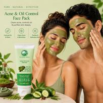 Greenviv Green Clay Face Pack for Acne & Oil Control, Unclogs Pores & Reduces Breakouts with Salicylic Acid & Matcha Tea | 100 g brown