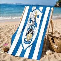 Huddersfield football Crest Beach Towel Microfiber Beach Towel, Lightweight and Quick-Dry, for Summer Travel, Swimming Pool Fan Birthday Gift 70cmx140cm(27x55inch)