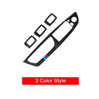 4 vnt. anglies pluošto automobilio lango jungiklio pakėlimo valdymo skydelio rėmo apdaila, montuojami apdailos lipdukai, skirti BMW X5 E70 X6 E71 Classic Style black