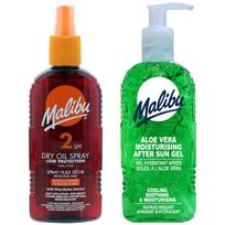 Malibu SPF2 bronzing oil 200ml + aloe gel after tanning 200ml