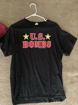 Logo U.S. Bombs Band Punk Rock Band Shirt Unisex S-5XL AR438 Unisex T-Shirt XXXXL gray