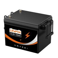 EU Stock 12V 100AH LiFePO4 Lithium Ion Batteries Germany EU WAREHOUSE 100A BMS Suitable for Camping, RV,home Solar Energy System 12.8V 100 Ah