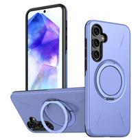 360° Magnetic Bracket Armor Case For Samsung Galaxy A27 A57 A37 A56 A36 A26 A16 A06 A17 A07 A55 A35 A25 A15 For Magsafe Cover Galaxy A37 blue
