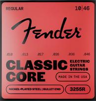 Fender Classic Core Bullets™ 3255R kitaran kielet, nikkelöity teräs, pallopää .010-.046 (073-3255-406)English: Classic Core Bullets™ 3255R guitar strings, nickel-plated steel, roundwound