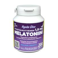 Via Naturale Hyvän Olon Long-Acting Melatonin 1.9 mg, 200 tabs (1244)
