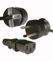 Mercodan SmarTplug computer power  cable black 1.8m, Straight