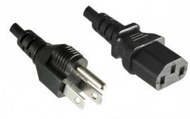 Mercodan American power cable 1.8m to C13, A+C, black, SVT