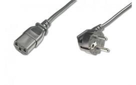 Mercodan Power cable 1.8m SCHUKO A+C, black, For C13,