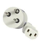 Mercodan SmarTplug DK power cable grey  3.0m, Straight appliance plug