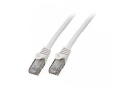 Mercodan Patch cable CAT6 UTP, White,  2.0m, Halogen-free, 2x4xAWG24