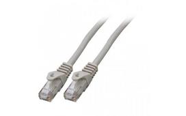 Mercodan Patch cable CAT6 UTP, Grey,  3.0m, Halogen-free, 2x4xAWG24