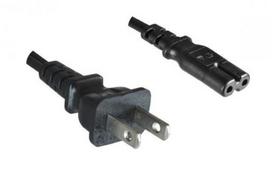 Mercodan American power cord, 1.8m to  C7, shaver plug, black,