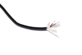 Mercodan PRO Microphone cable,  2xAWG24, OD:, 6.0mm, black,