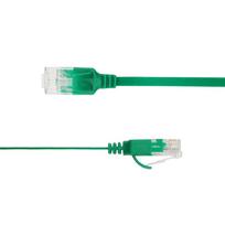 LinkIT Flat U/UTP Cat6A Green 2.5m  AWG 34/7, PVC, 1x4mm