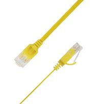 LinkIT Flat U/UTP Cat6A Yellow 4m  AWG 34/7, PVC, 1x4mm