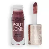 Makeup Revolution Pout Bomb Shimmer Lip Gloss - Lip Gloss 4.5 ml Glimmer Nude