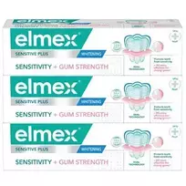 Elmex Sensitive Sensitivity + Gum Strength Whitening Trio - Toothpaste 75ml