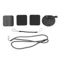 Camera Magnetic Neck Holder Silicone POV Video Vlog Action Camera Neck Mount Necklace with Lanyard S black