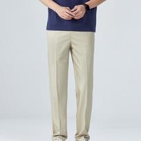 Spring and Summer Solid Color Casual Straight Joker Thin Thin Ice Pants. 28 beige
