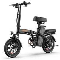 URLIFE F1L Sulankstomas Elektrinis Dviratis Įvairiems Terenams 48V7.5AH Baterija 350W Variklis Elektrinis Dviratis 14 Colių Padangos Miesto Važinėjimui Sulankstomas Elektrinis Dviratis juoda