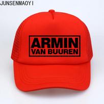 Armin Van Buuren cap DJ Fans Trucker Mesh Cool Baseball caps Together In A State of Trance Cap Women Unisex Music Cap Hat Sun Hat kid 52to55cm Head black