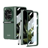 Slim Full-Body PC Case With Stylus Slot OPPO Find N3 OnePlus Open - Matte Finish Drop Protection Dark Green Black Gold OPPO Find N3 / OnePlus Open black