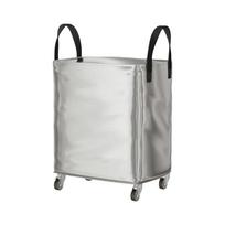 Large Capacity Wheeled Moving Storage Bag Dust-proof Waterproof Clothes Quilt Storage Bag Folding Heavy Duty Luggage Packing Bag 15.75x11.81x21.65 in