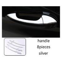 Automobilių priedai Išorinių durelių rankenos dubens dangtelio apdaila, skirta Mercedes Benz ABCE klasė W176 W246 W204 W212 GLK X204 ML W166 GLA Handle Silver black