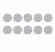 Baltosios lentos magnetai BI-OFFICE 30 mm, 10 vnt., ypač stiprūs, pilka sp.