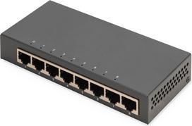 Digitus 8-port Gigabit switch, desktop, unmanaged, metal housing