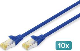 Digitus CAT 6A S/FTP patch cable, 10 pieces