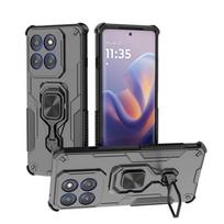 Dėklas Motorola Moto Edge 60 Pro 5G su magnetiniu laikikliu ir žiedu, šarvuotas, atsparus smūgiams, dėklai Moto Edge60 Pro, apsauginis dangtelis kamerai For Edge 60 Pro 5G gray