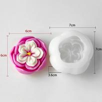 Nauja 3D gėlės žvakės silikoninė forma DIY aromaterapinis gipsinis gipso dervos amatas rankų darbo muilo forma tortų kepimo dekoracija gray